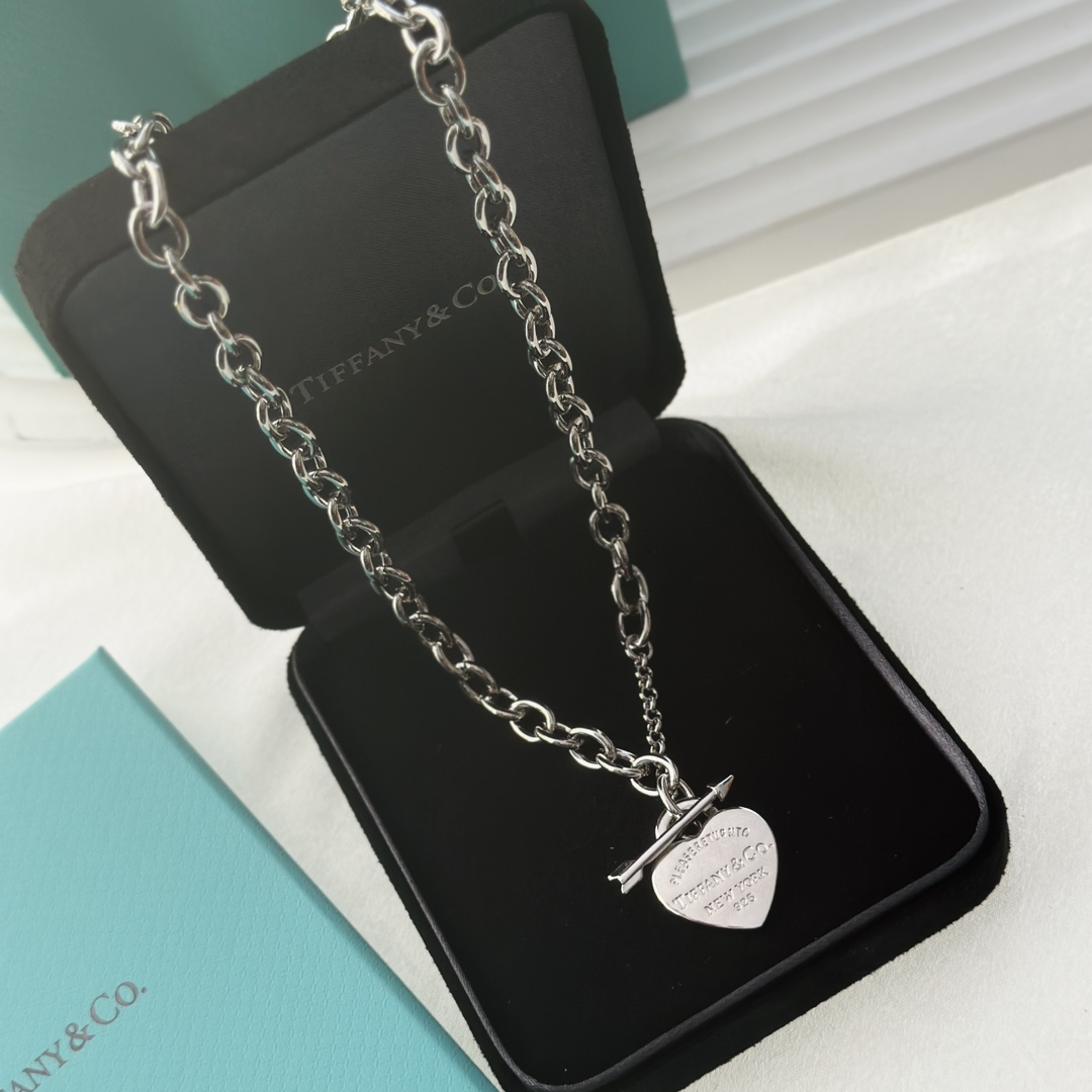 Tiffany&CO Lovestruck Heart Tag Necklace - DesignerGu