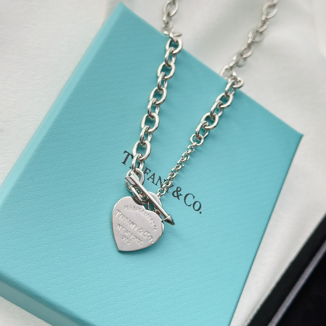 Tiffany&CO Lovestruck Heart Tag Necklace - DesignerGu