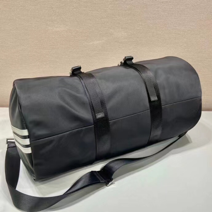 Prada  Nylon And Saffiano Leather Duffle Bag - DesignerGu