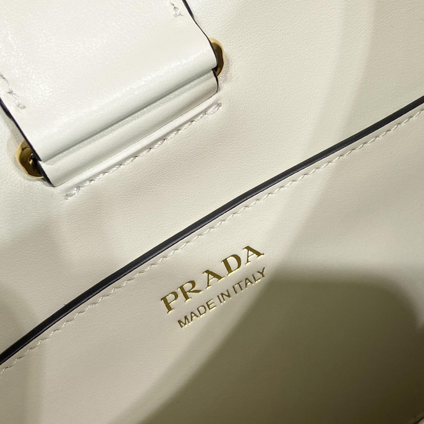 Prada Fabric And Leather Shoulder Bag - DesignerGu