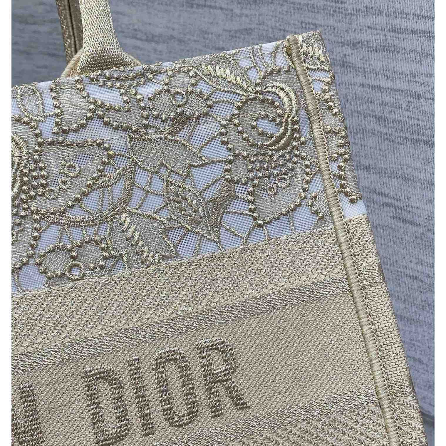 Dior Medium Dior Or Dior Book Tote - DesignerGu