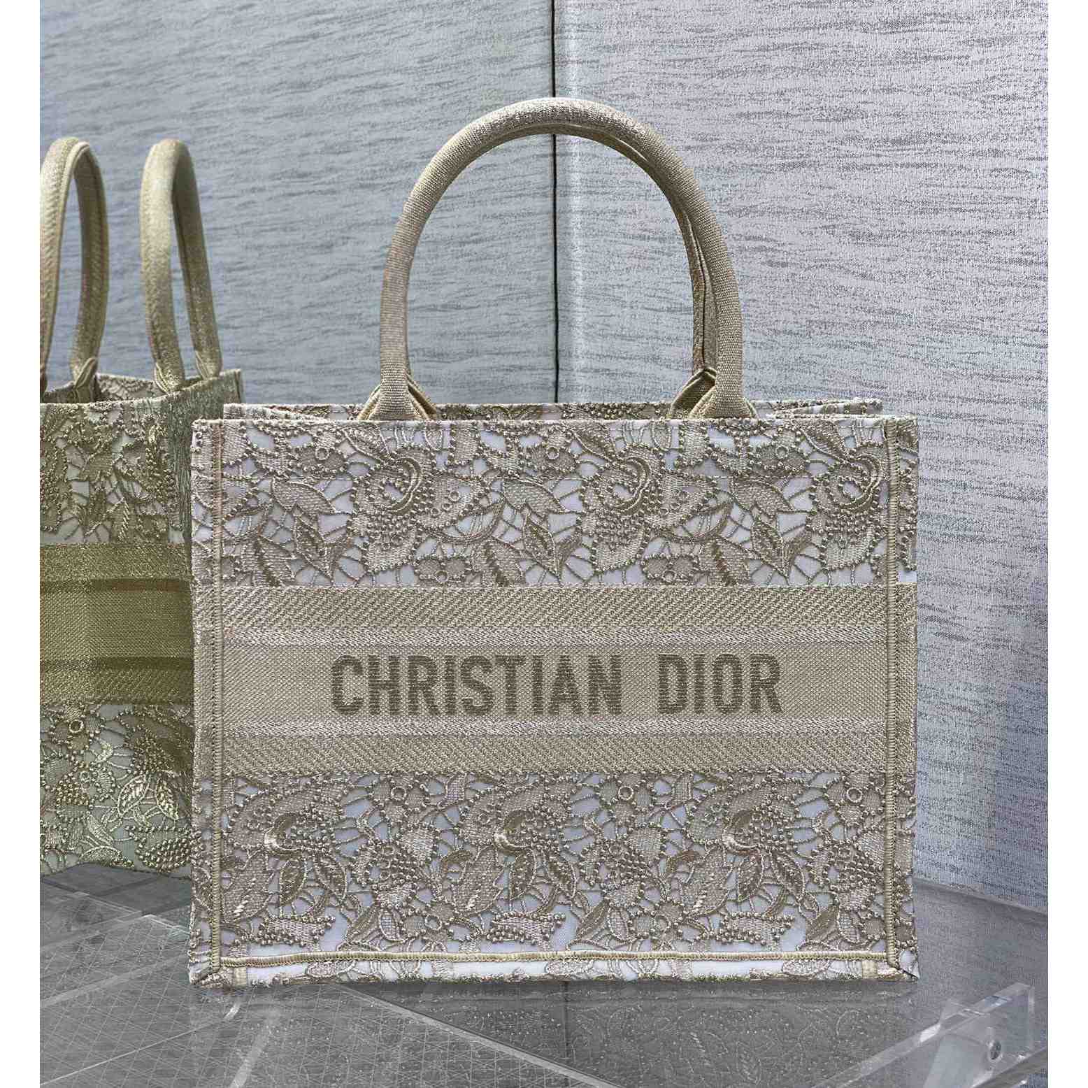 Dior Medium Dior Or Dior Book Tote - DesignerGu