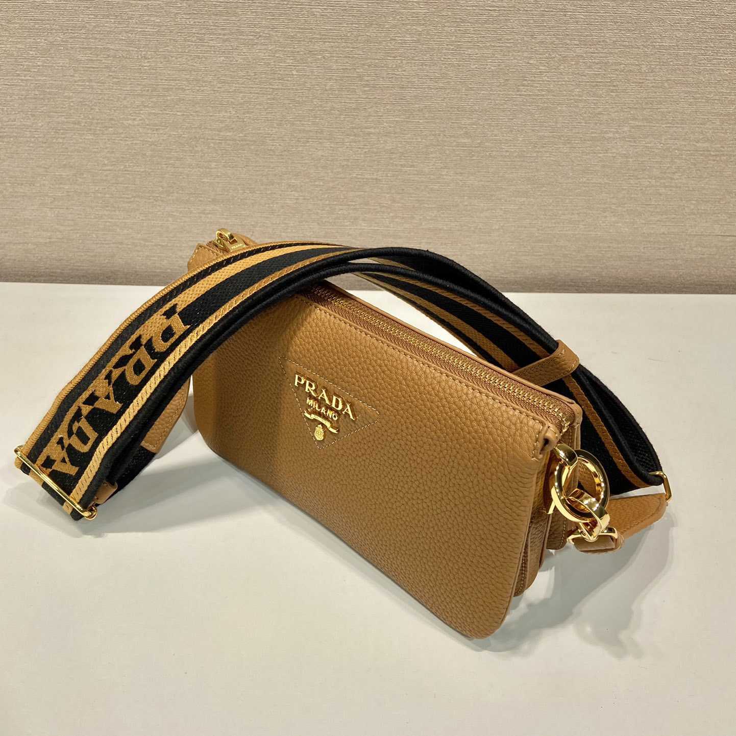 Prada Leather Shoulder Bag - DesignerGu