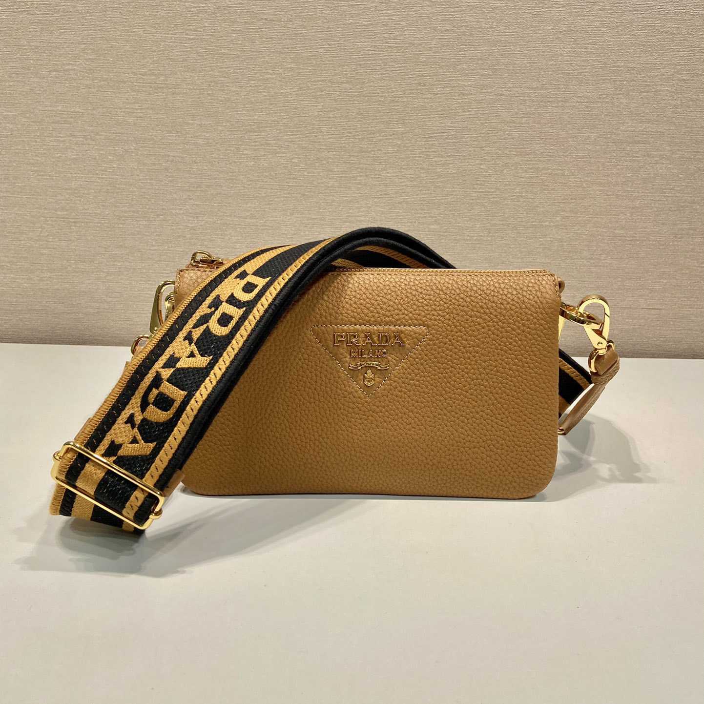 Prada Leather Shoulder Bag - DesignerGu