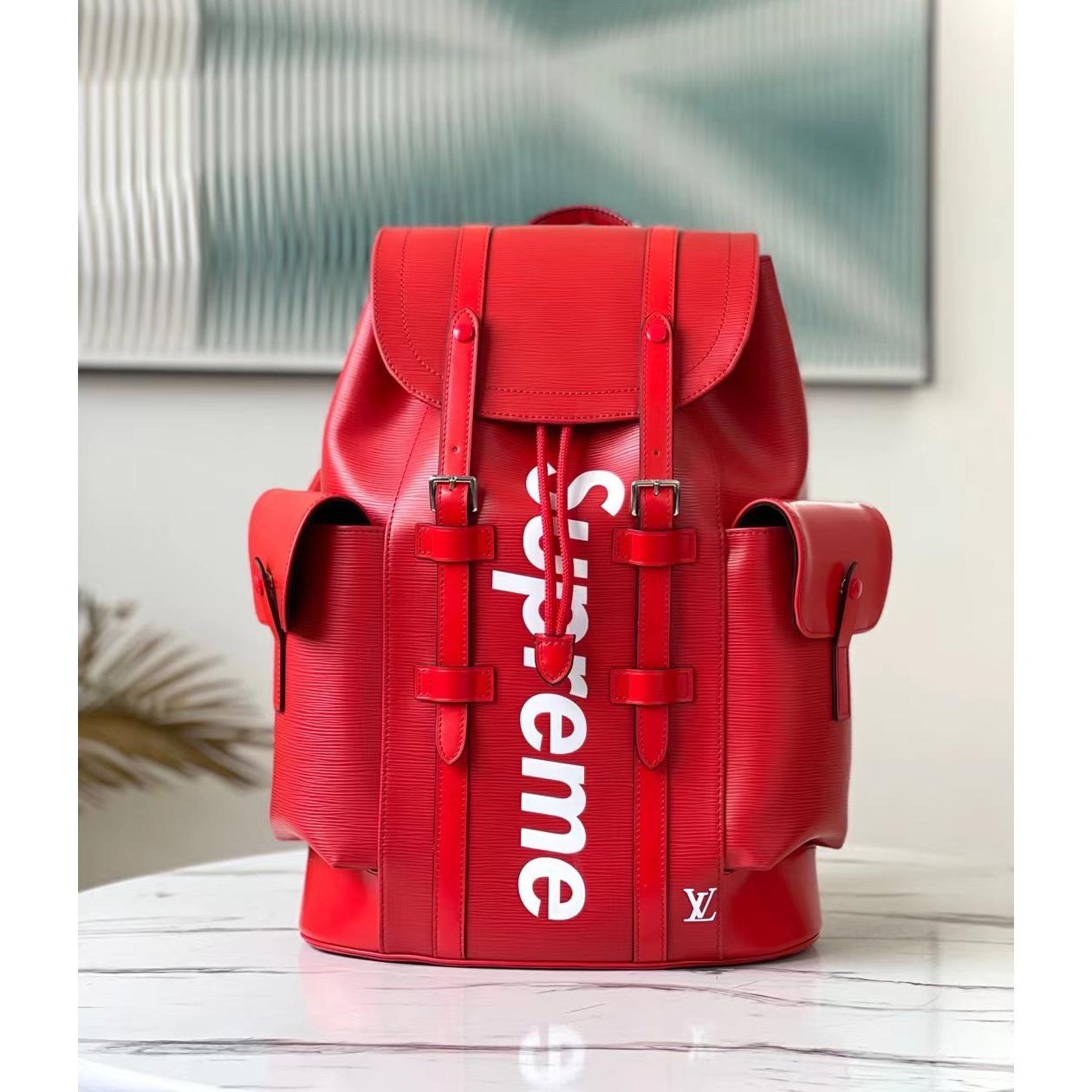 Louis Vuitton x Supreme Christopher Backpack (26*47*13cm) - DesignerGu