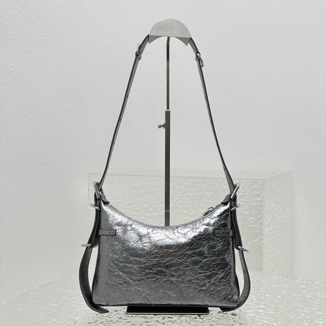 Givenchy Mini Voyou Bag In Laminated Leather (18X24x3.5cm) - DesignerGu