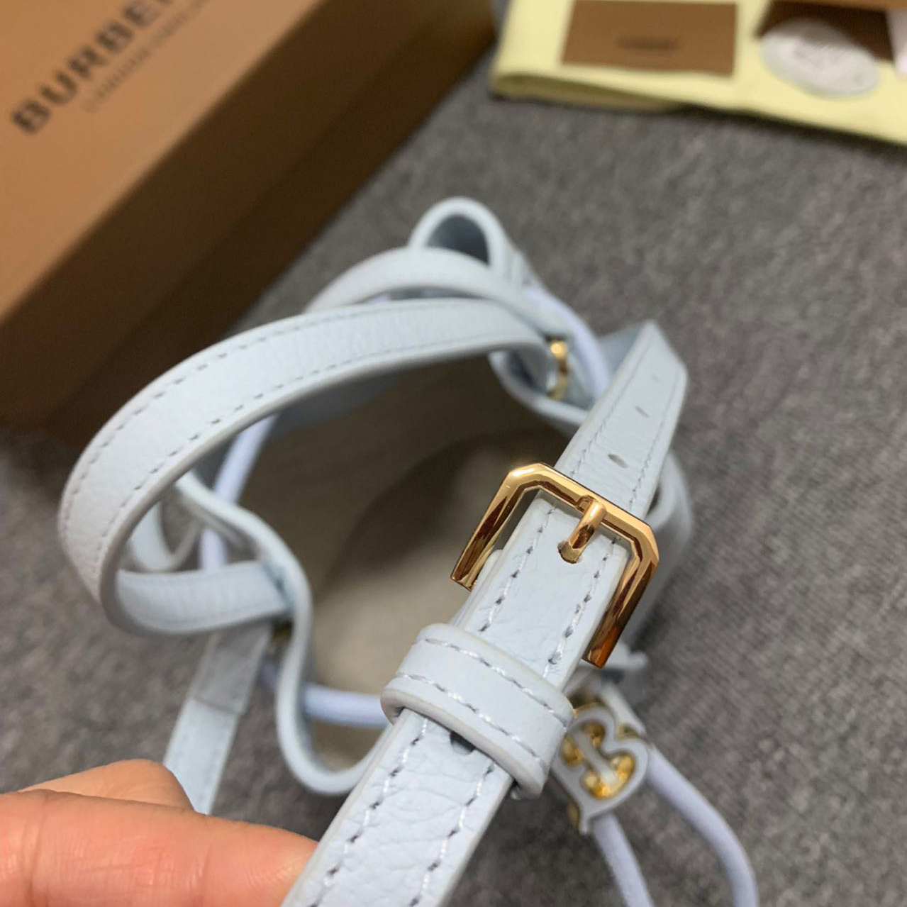 Burberry Mini TB Bucket Bag  - DesignerGu