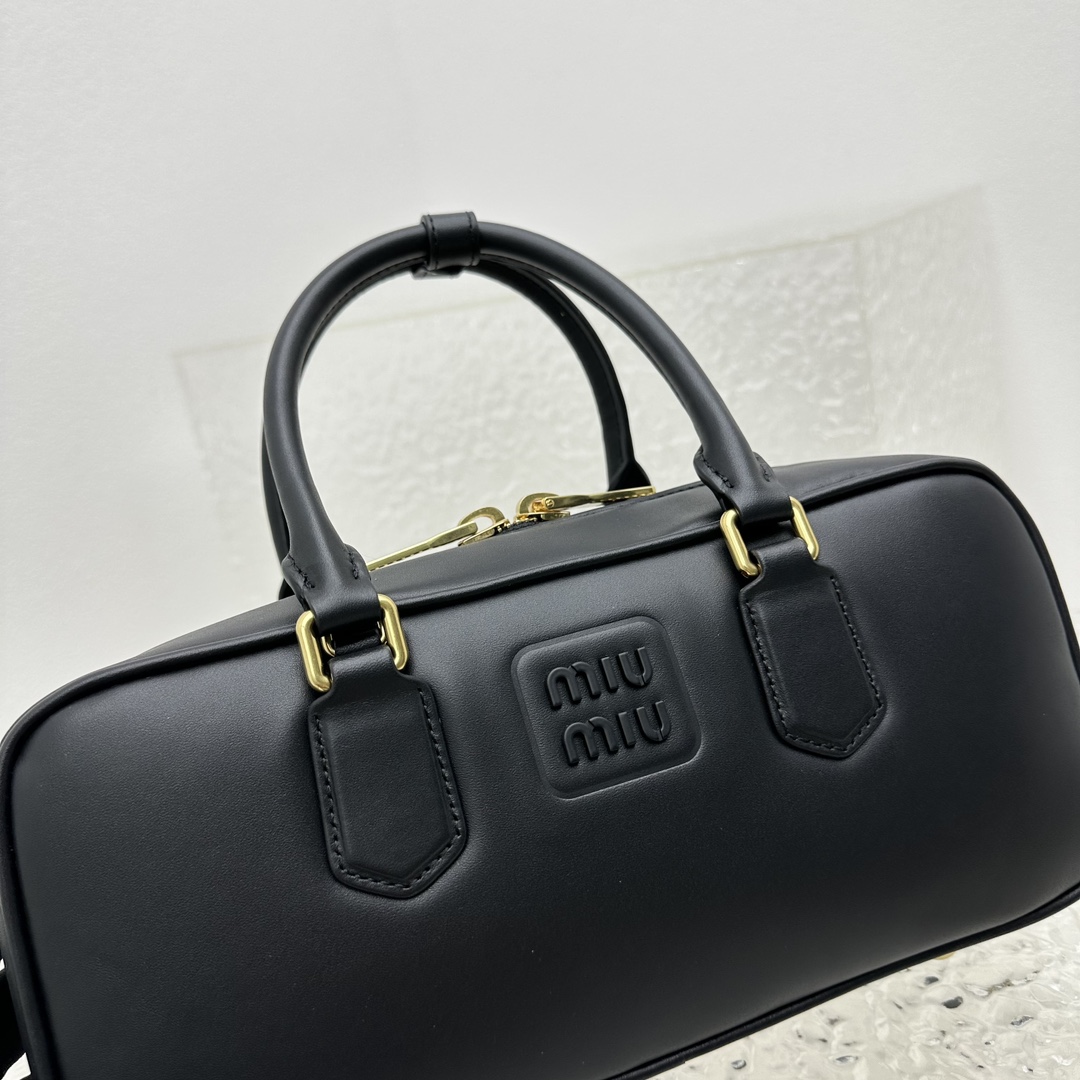 Miu Miu Leather Top-handle Bag - DesignerGu