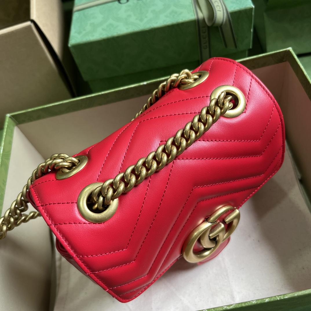 Gucci GG Marmont Mini Shoulder Bag(18-15-8cm) - DesignerGu