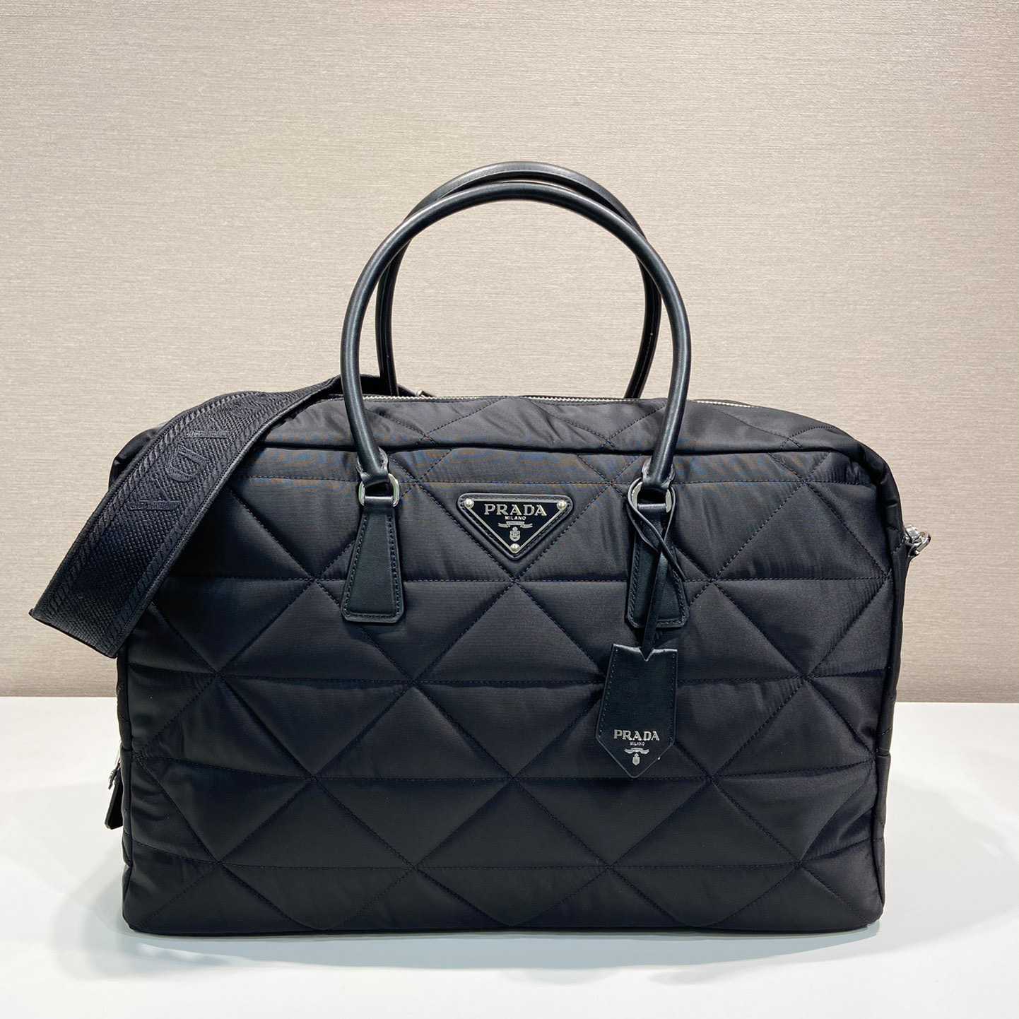 Prada Quilted Re-Nylon Travel Bag - DesignerGu