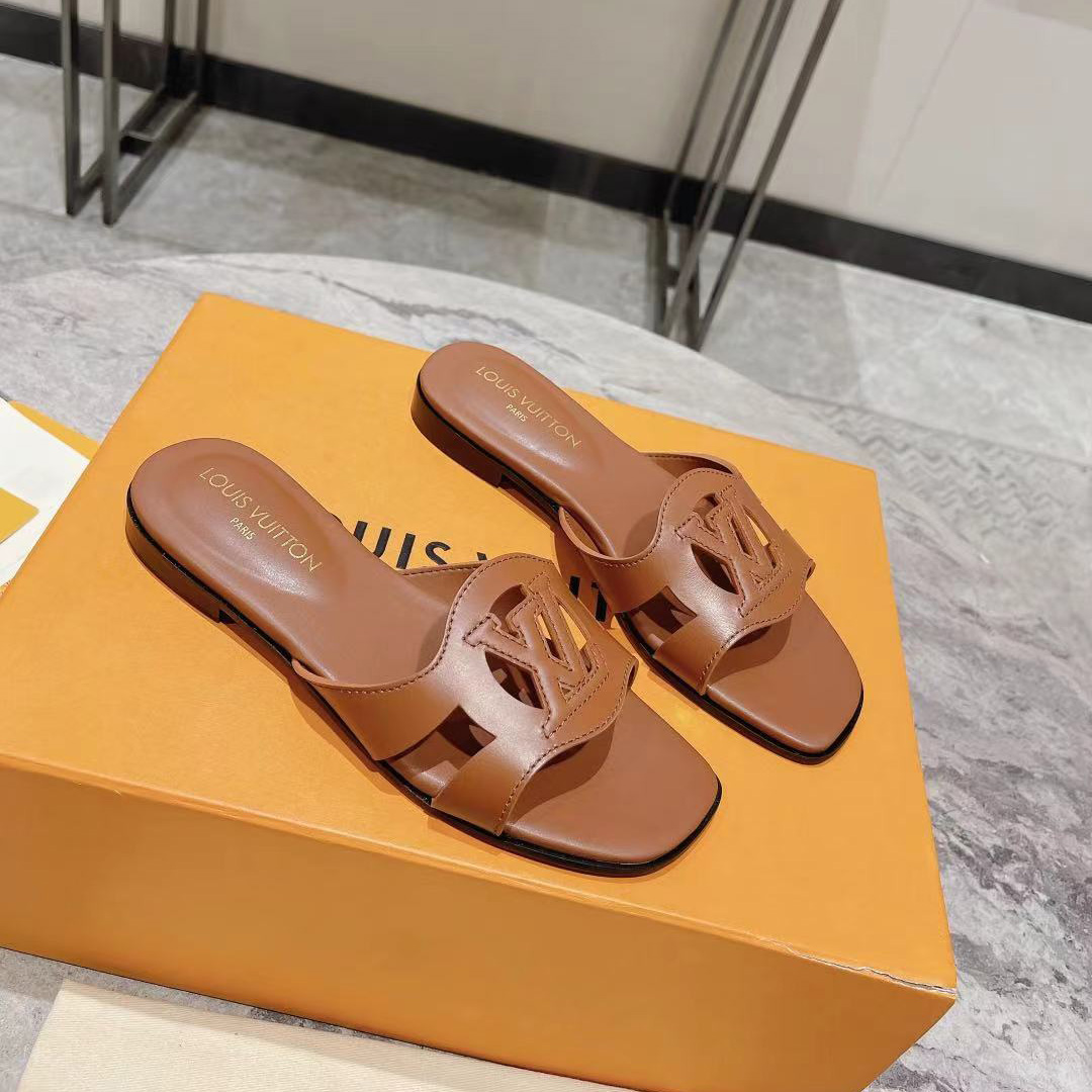 Louis Vuitton LV Isola Flat Mule   1ABP22 - DesignerGu