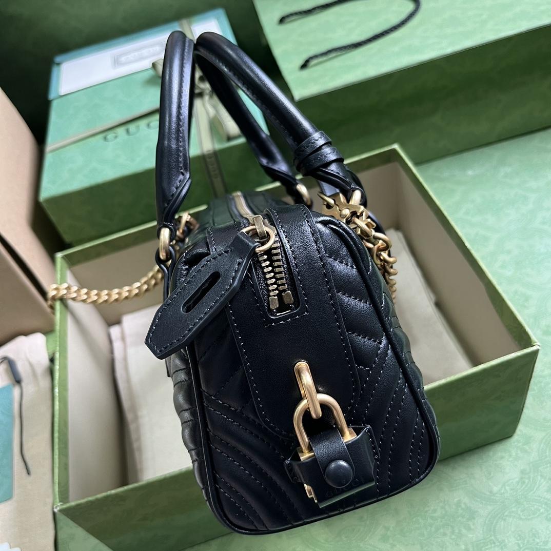 Gucci GG Marmont Small Top Handle Bag(27-13.5-10cm) - DesignerGu