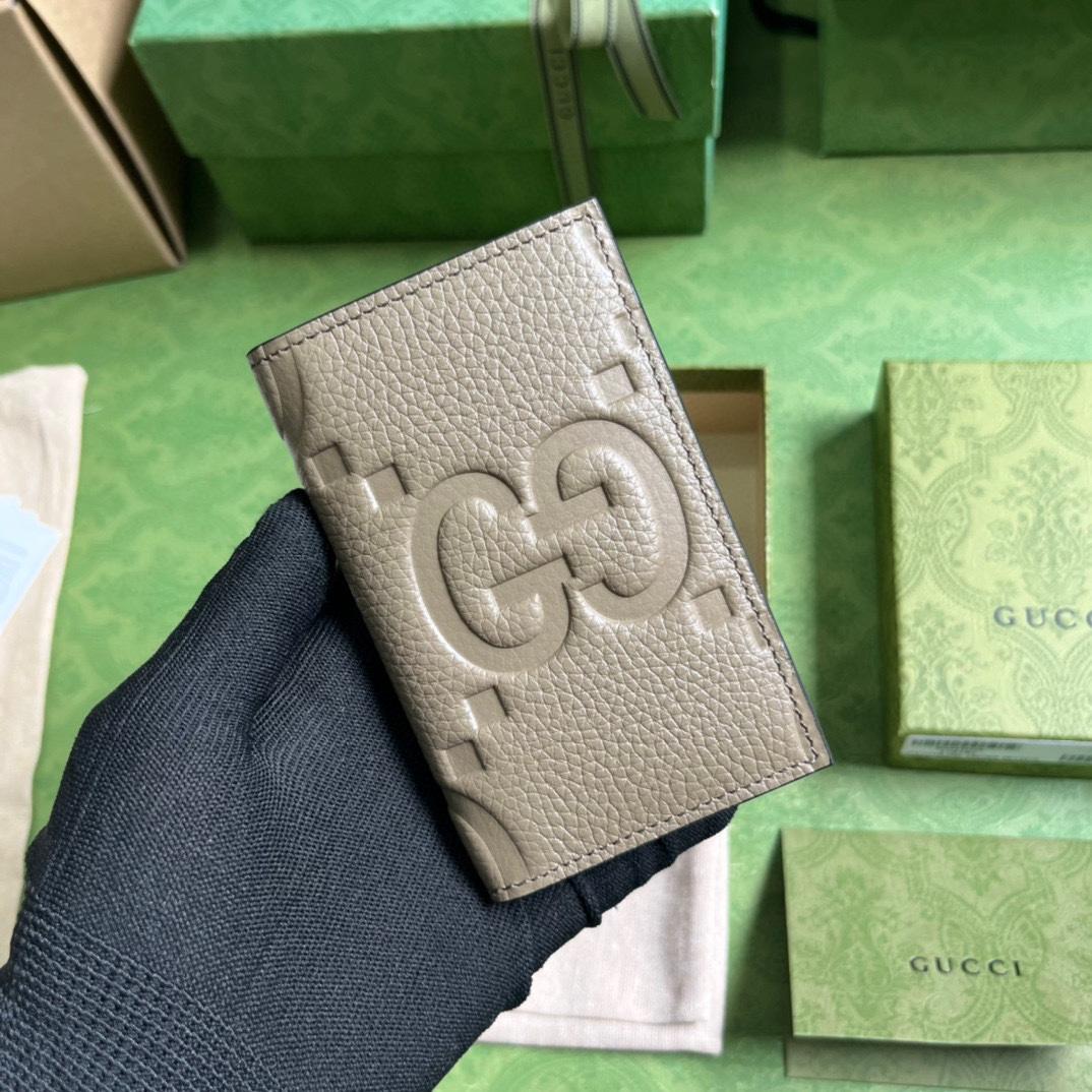 Gucci Jumbo GG Card Case - DesignerGu