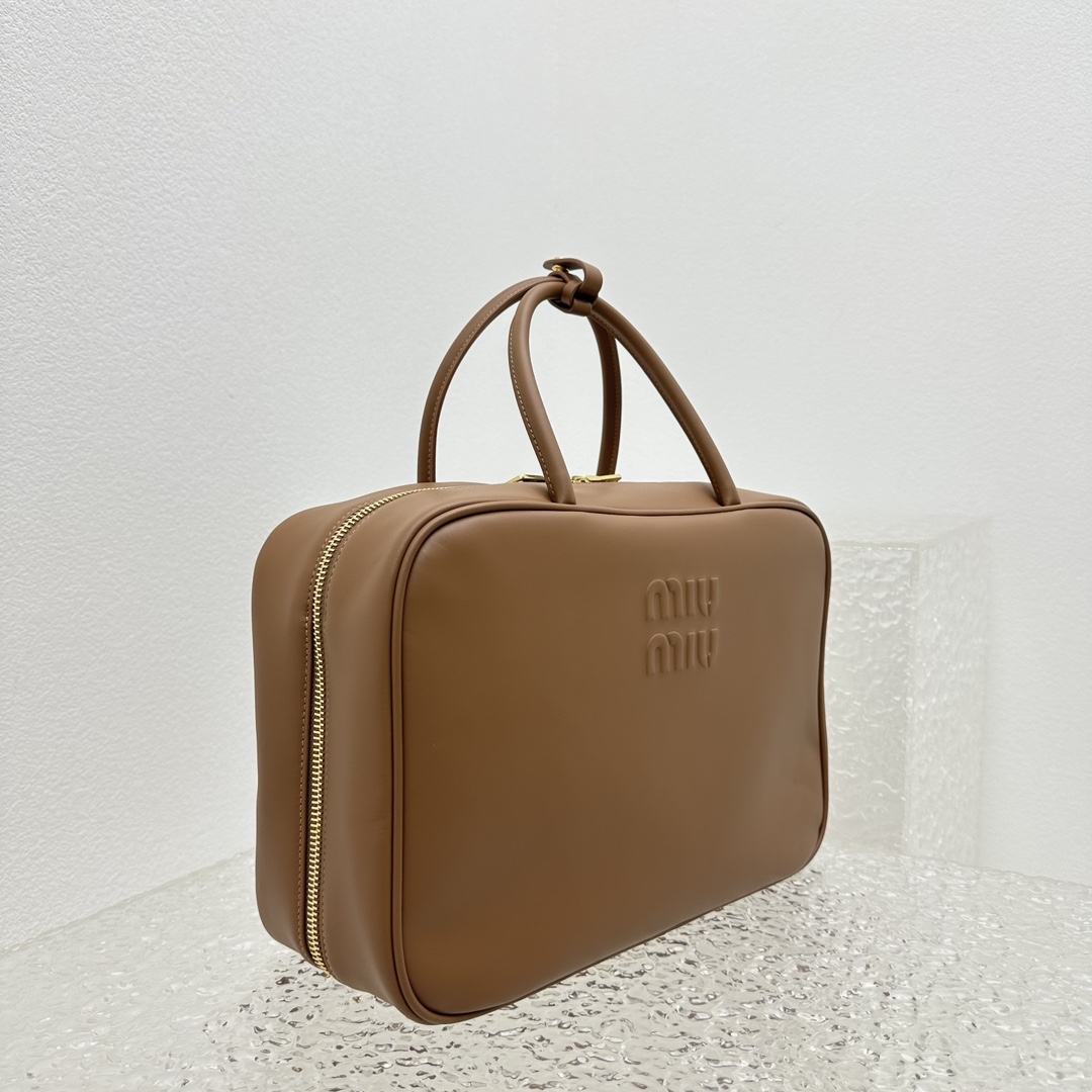 Miu Miu Leather Top-handle Bag - DesignerGu