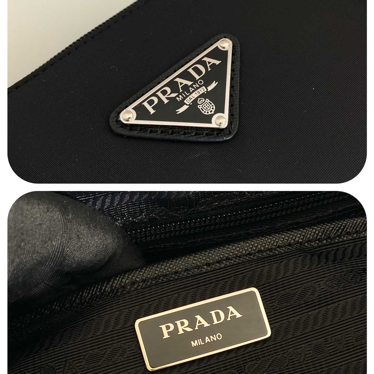 Prada Re-Nylon And Saffiano Leather Tote Bag - DesignerGu