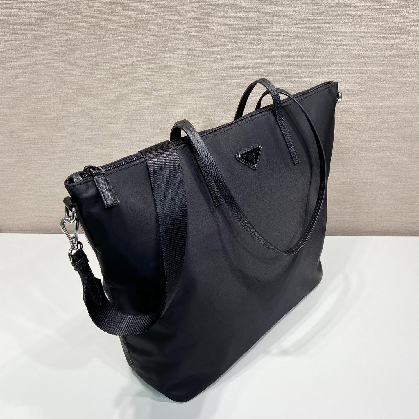 Prada Re-Nylon And Saffiano Leather Tote Bag - DesignerGu