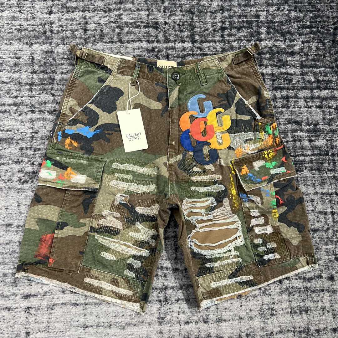 Gallery Dept G Patch Camo Cargo Shorts   629 - DesignerGu