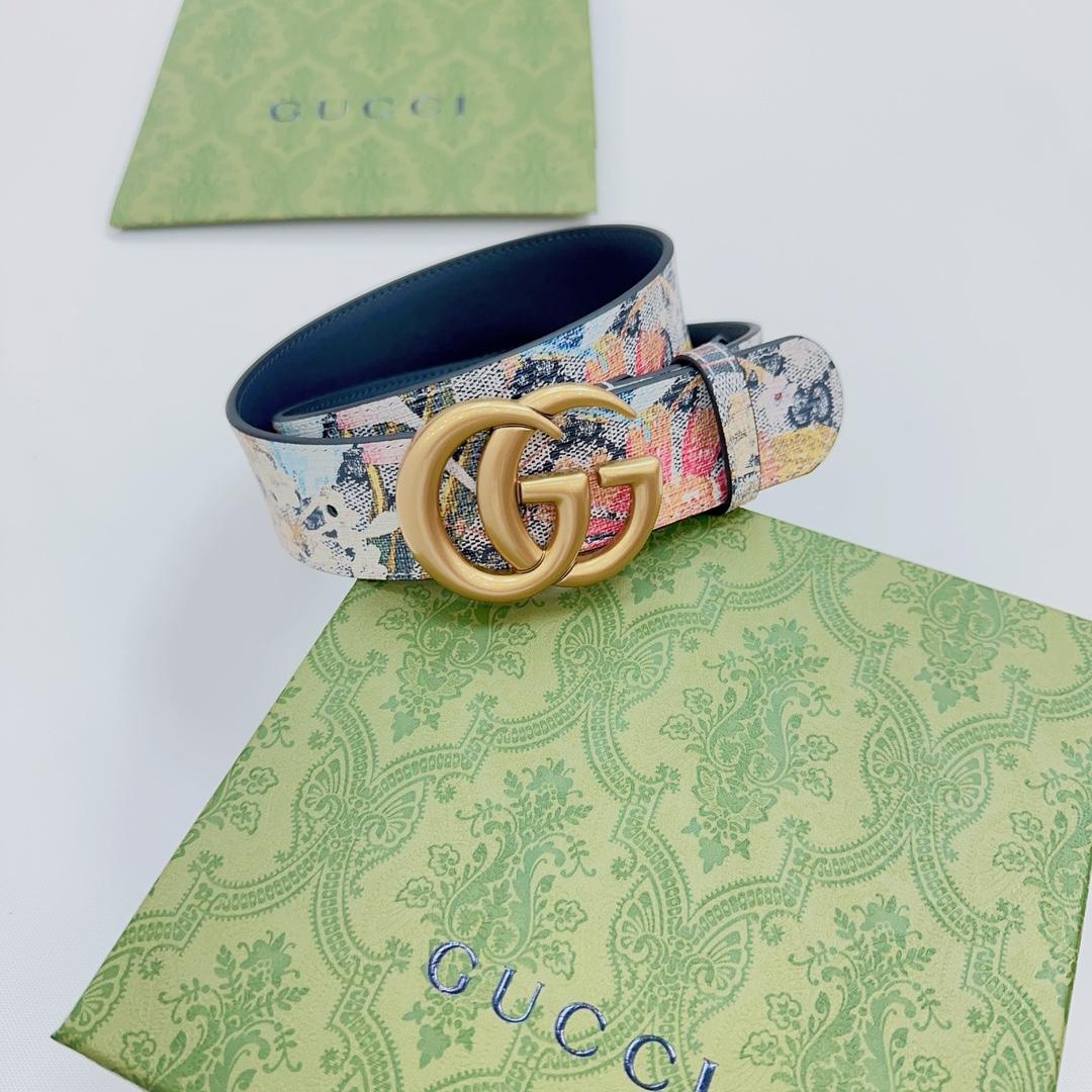 Gucci GG Marmont Wide Belt - DesignerGu