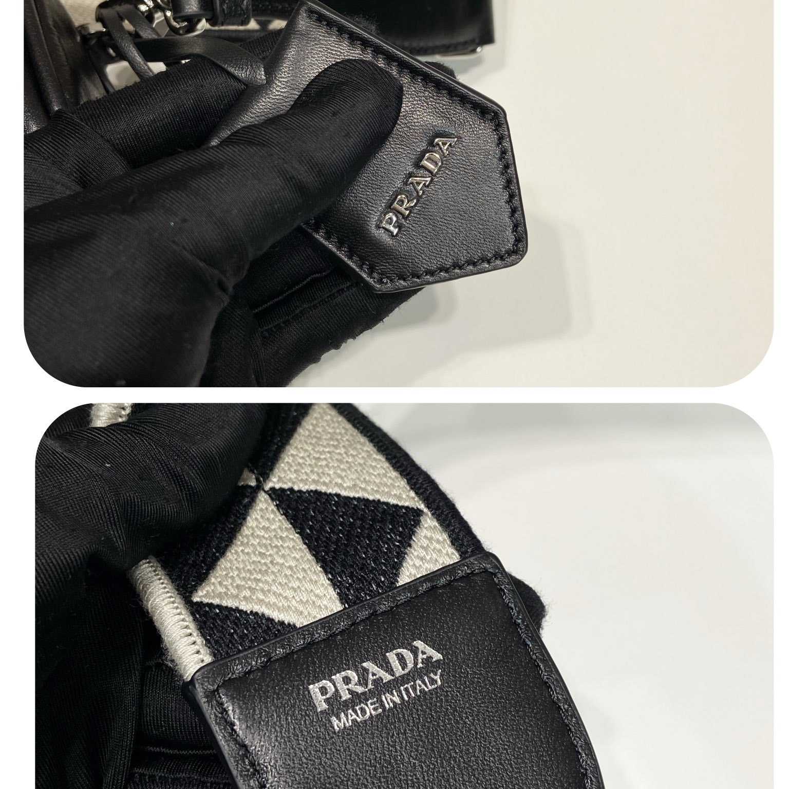 Prada Nappa Antique Leather Multi-pocket Shoulder Bag - DesignerGu