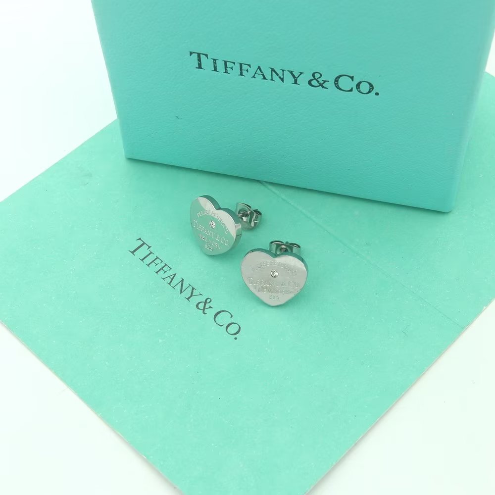 Tiffany&CO Heart Tag Earrings - DesignerGu