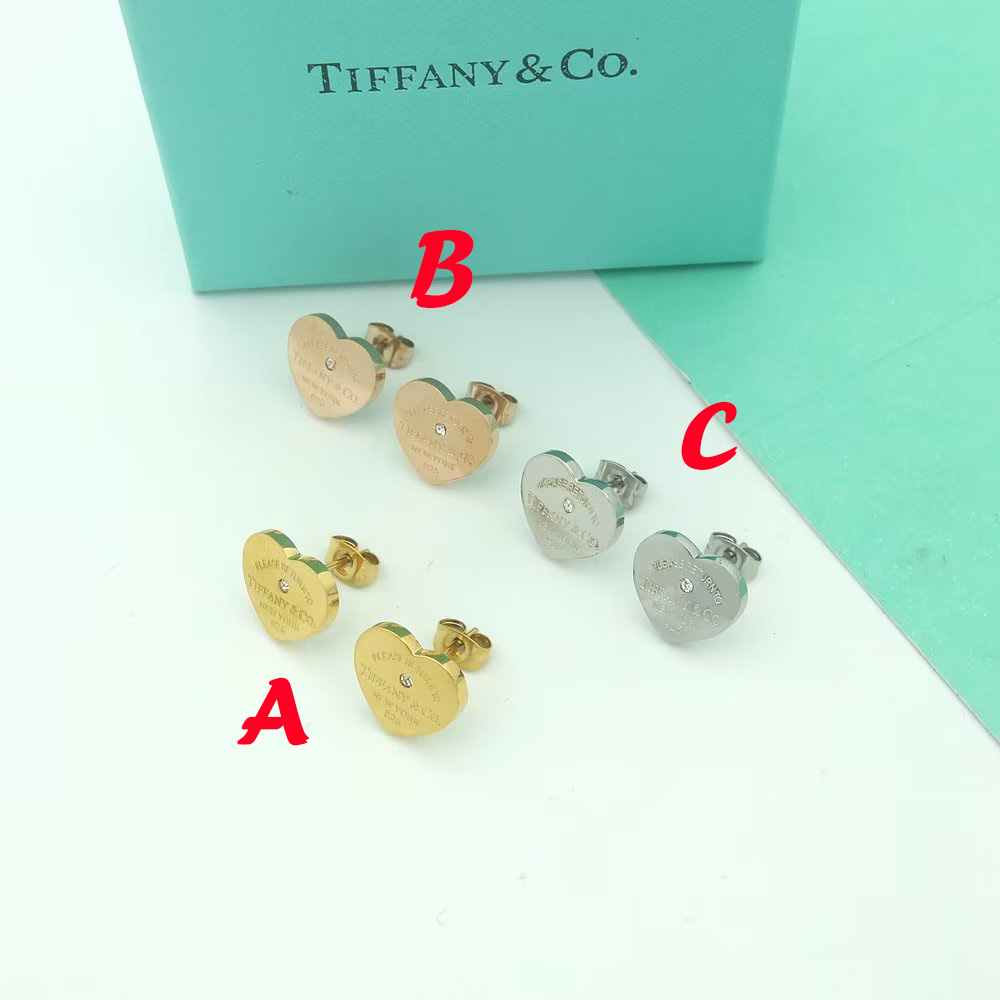 Tiffany&CO Heart Tag Earrings - DesignerGu