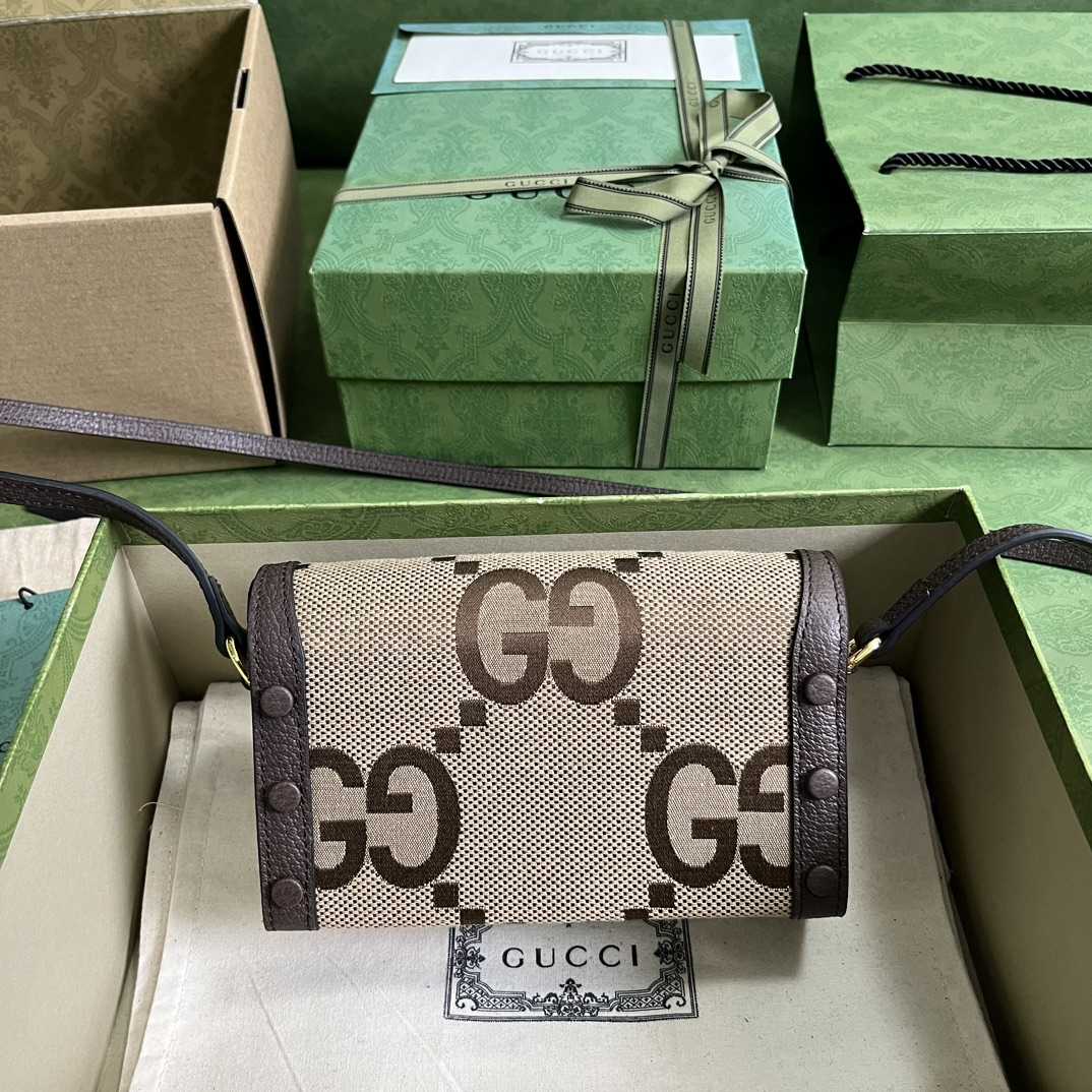 Gucci Horsebit 1955 Jumbo GG Mini Bag(18-12-5cm) - DesignerGu