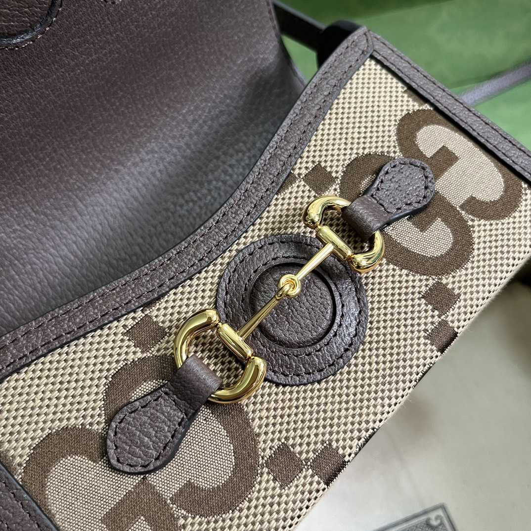 Gucci Horsebit 1955 Jumbo GG Mini Bag(18-12-5cm) - DesignerGu