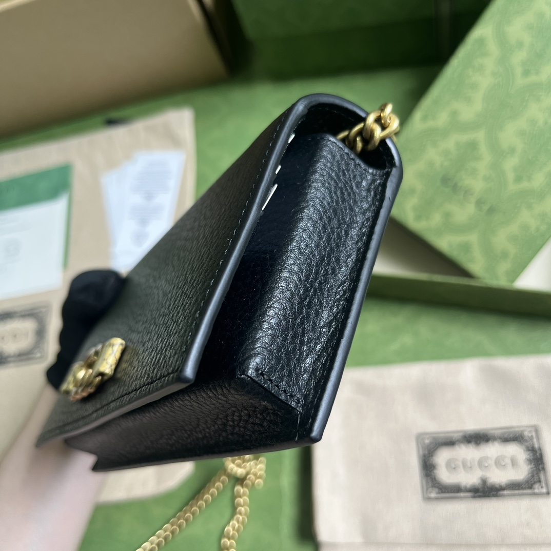 Gucci Chain Wallet With Interlocking G Python Bow(19-10-4cm) - DesignerGu