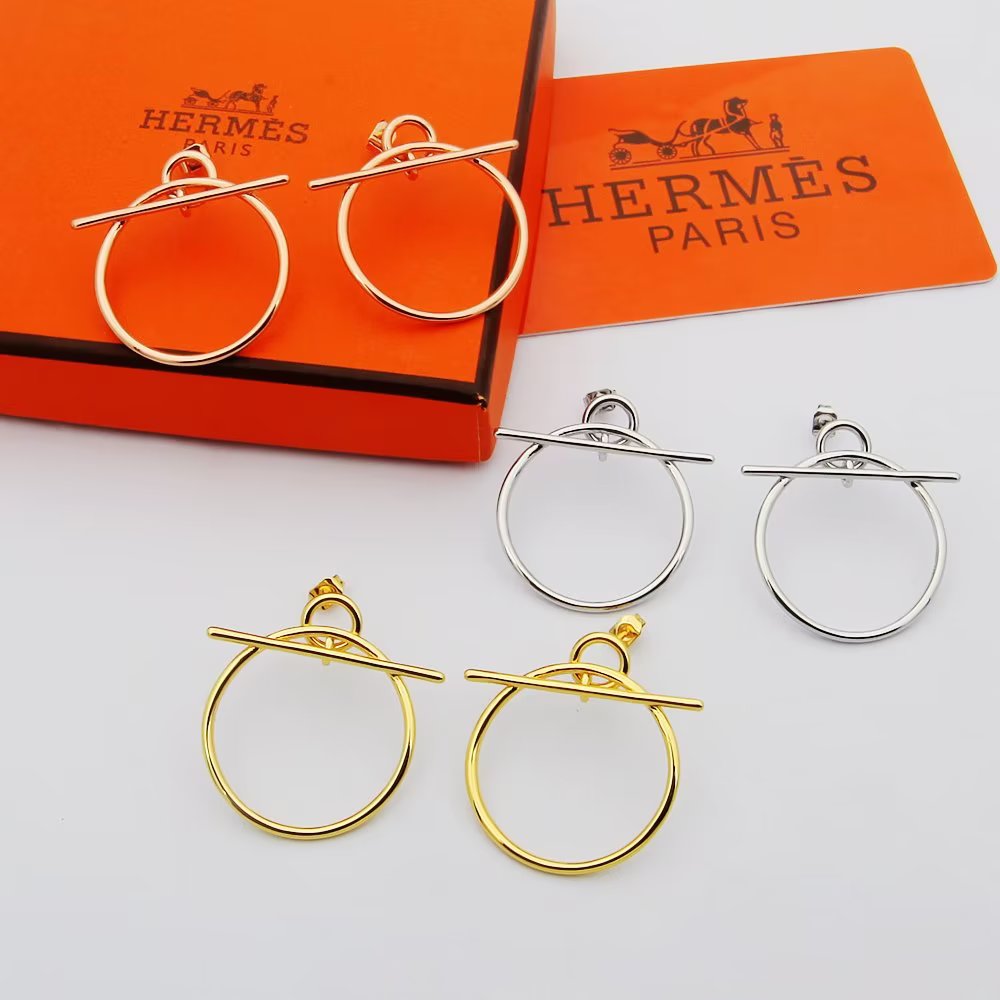 Hermes Loop Earrings, Small Model - DesignerGu