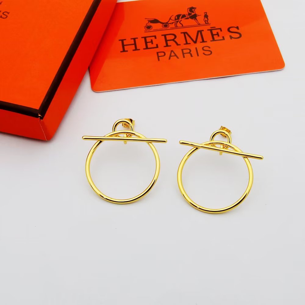 Hermes Loop Earrings, Small Model - DesignerGu