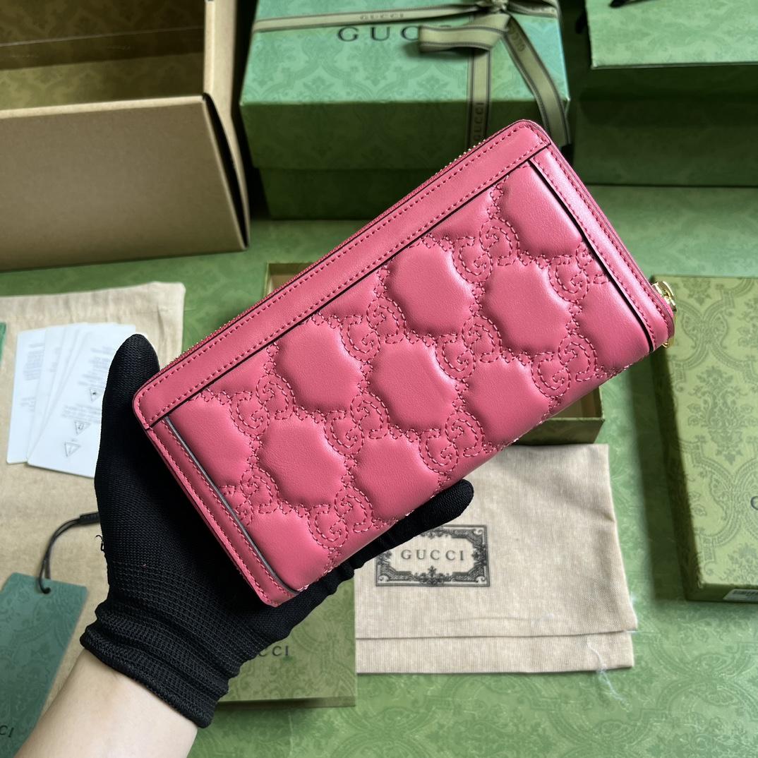 Gucci GG Matelasse Zip-around Wallet - DesignerGu