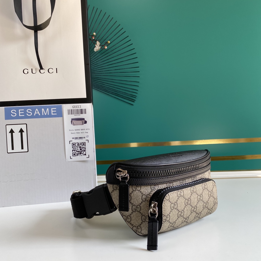 Gucci GG Supreme Monogram Belt Bag (23-11.5-7.5cm) - DesignerGu