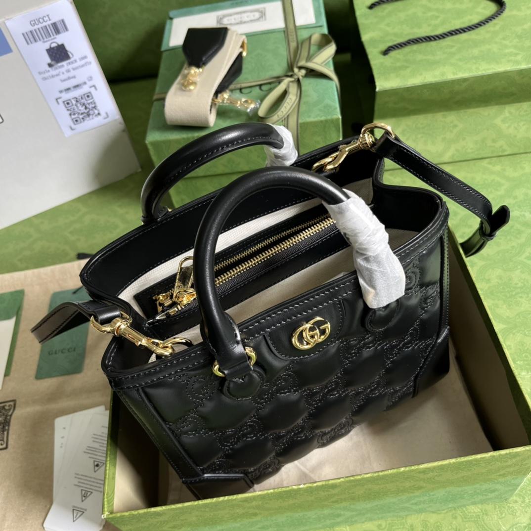 Gucci GG Matelasse MIni Top Handle Bag  (23x 22x 10cm) - DesignerGu