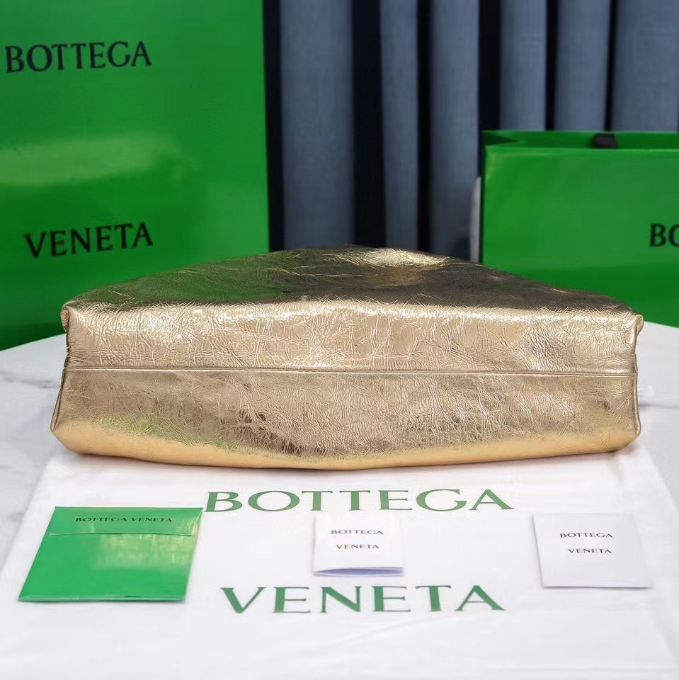 Bottega Veneta Metallic Leather Pouch Clutch Bag(38-20-8.5cm) - DesignerGu