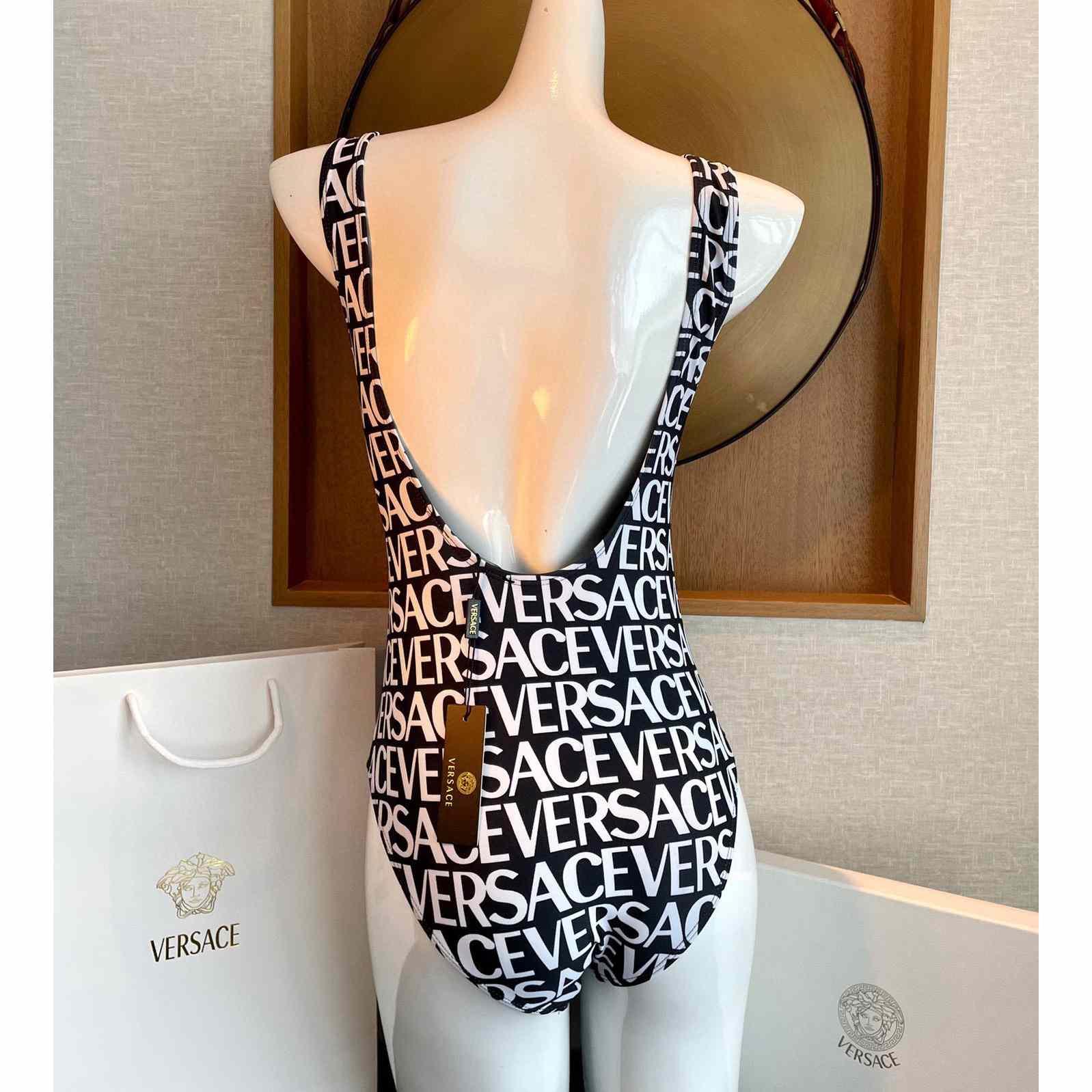 Versace Allover One-Piece Swimsuit - DesignerGu