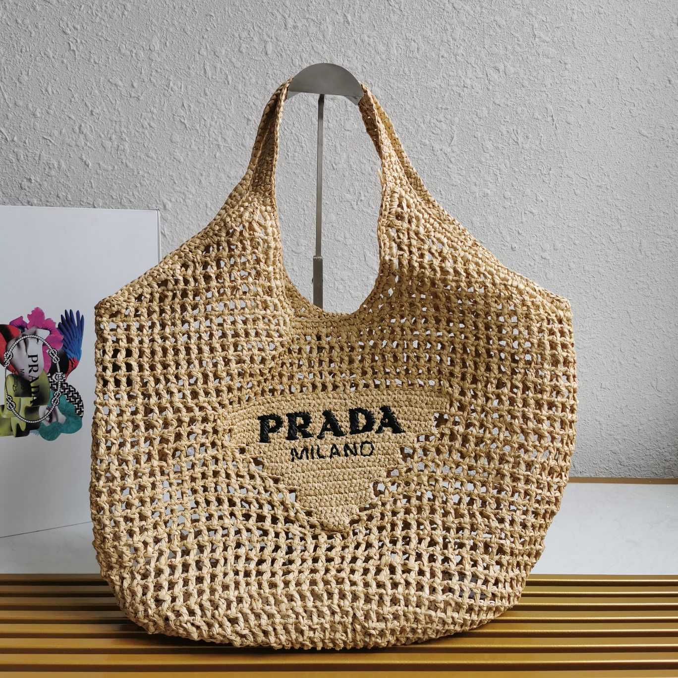 Prada Crochet Tote Bag - DesignerGu