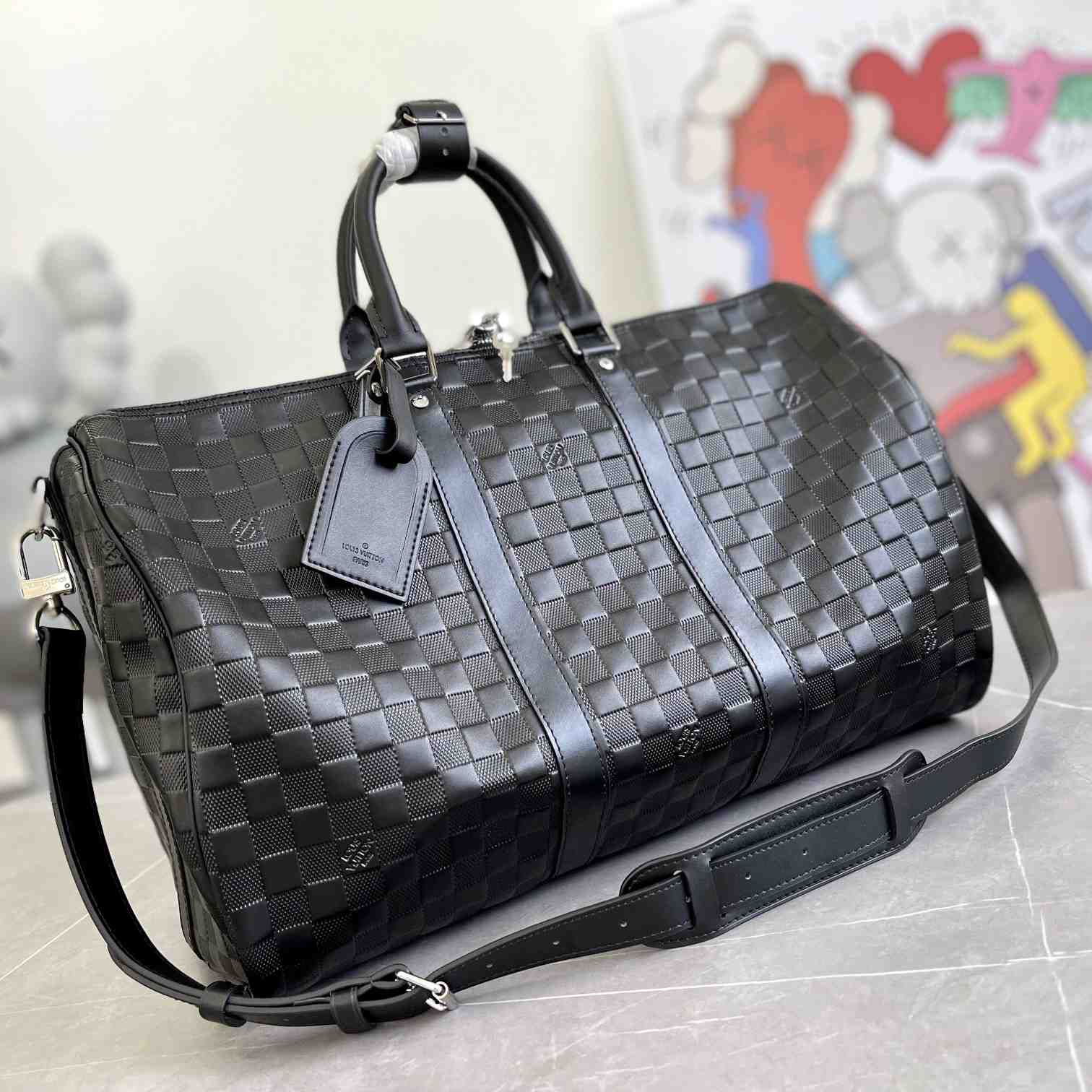 Louis Vuitton Keepall Bandoulière 50 Black    N41145 - DesignerGu