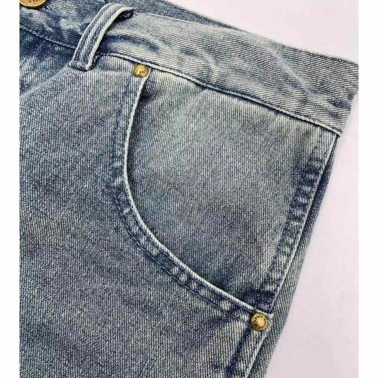 Louis Vuitton Denim Carpenter Shorts    1ABJ7D - DesignerGu