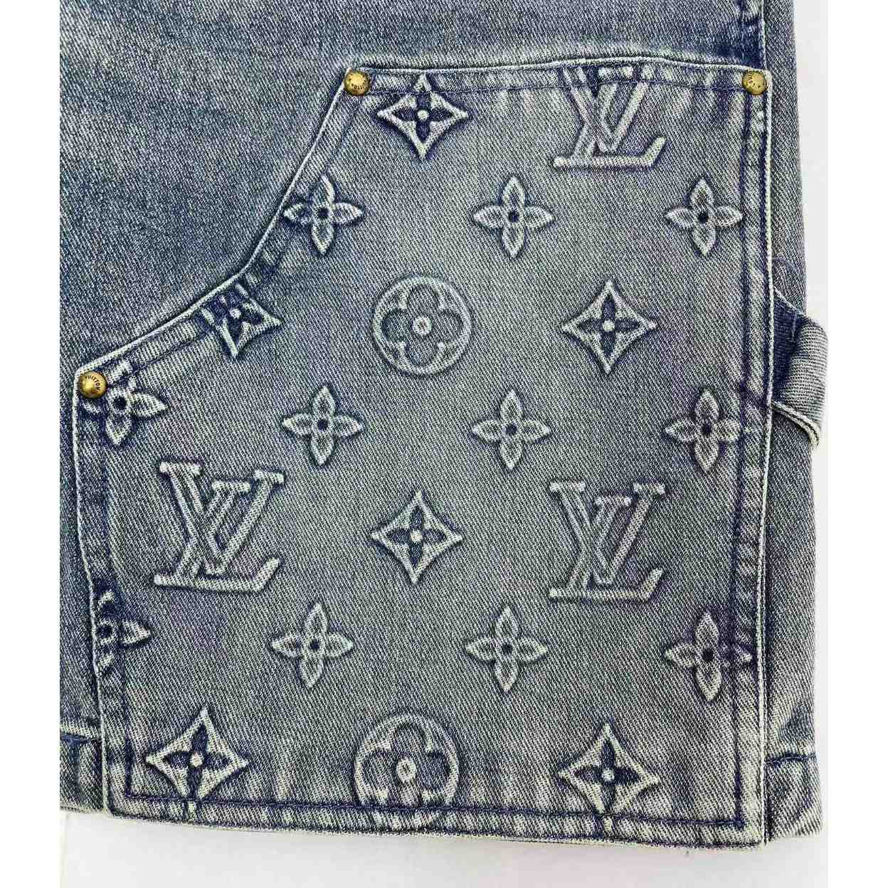 Louis Vuitton Denim Carpenter Shorts    1ABJ7D - DesignerGu