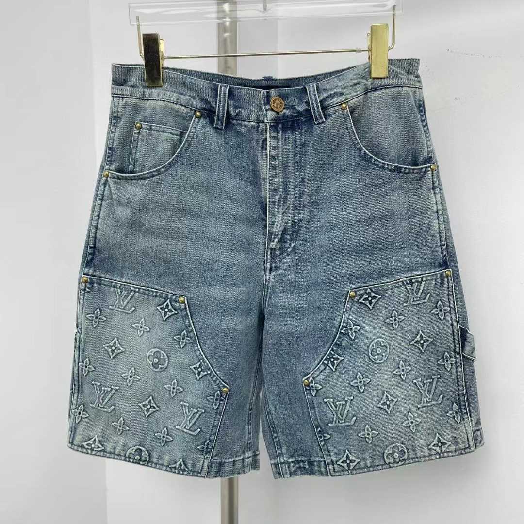 Louis Vuitton Denim Carpenter Shorts    1ABJ7D - DesignerGu