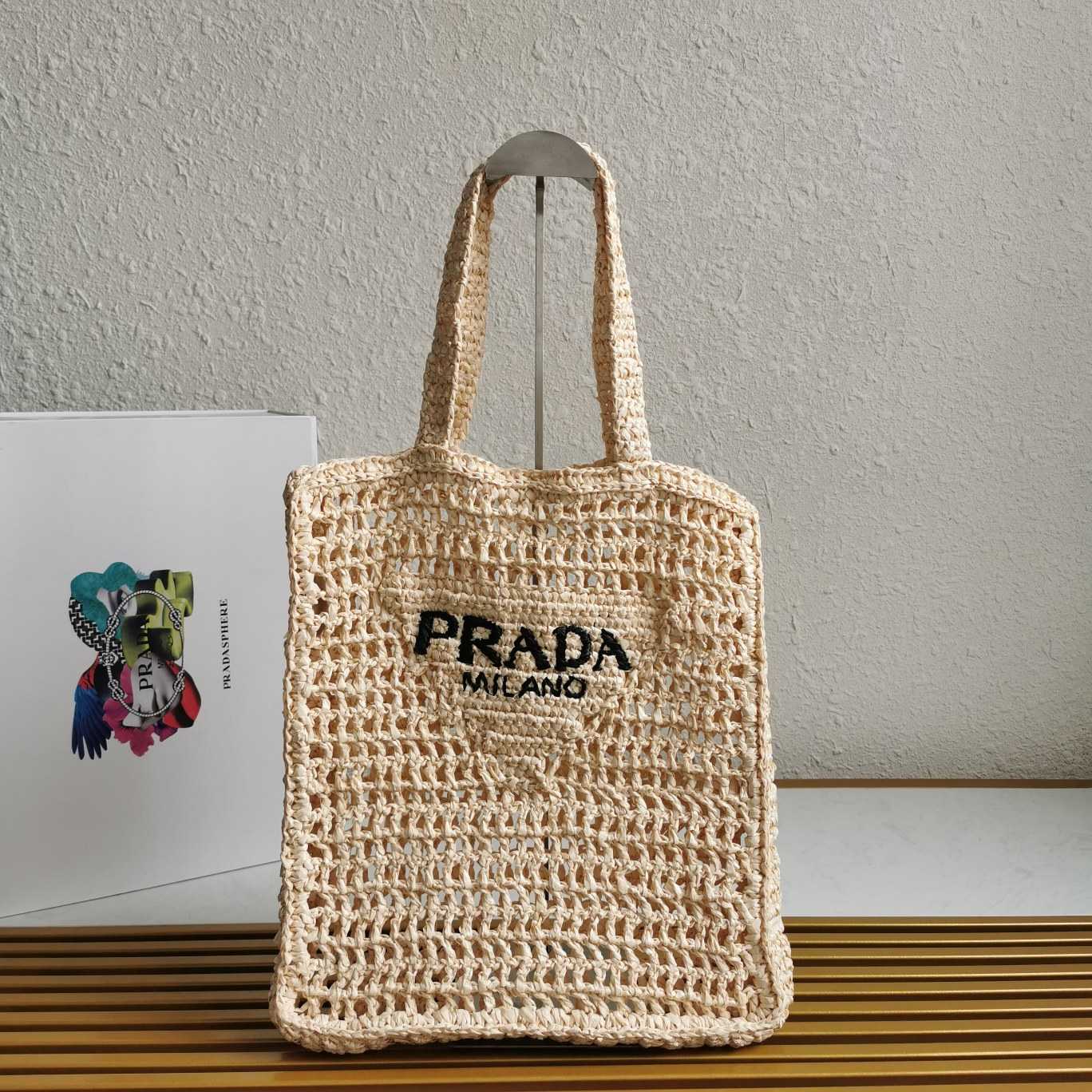 Prada Crochet Tote Bag - DesignerGu