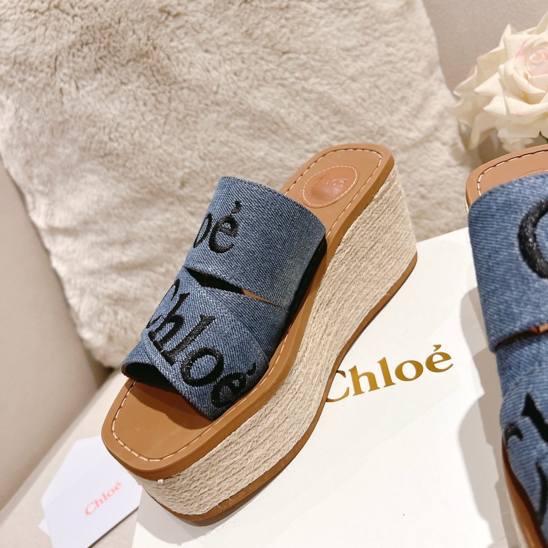 Chloe Woody Wedge Espadrille - DesignerGu