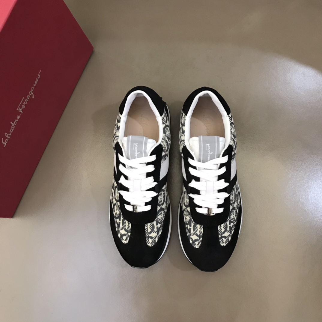 Ferragamo Fabric low-top Sneakers - DesignerGu