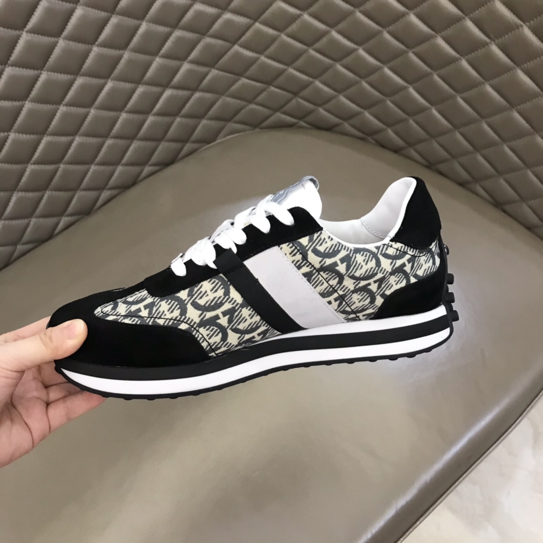 Ferragamo Fabric low-top Sneakers - DesignerGu