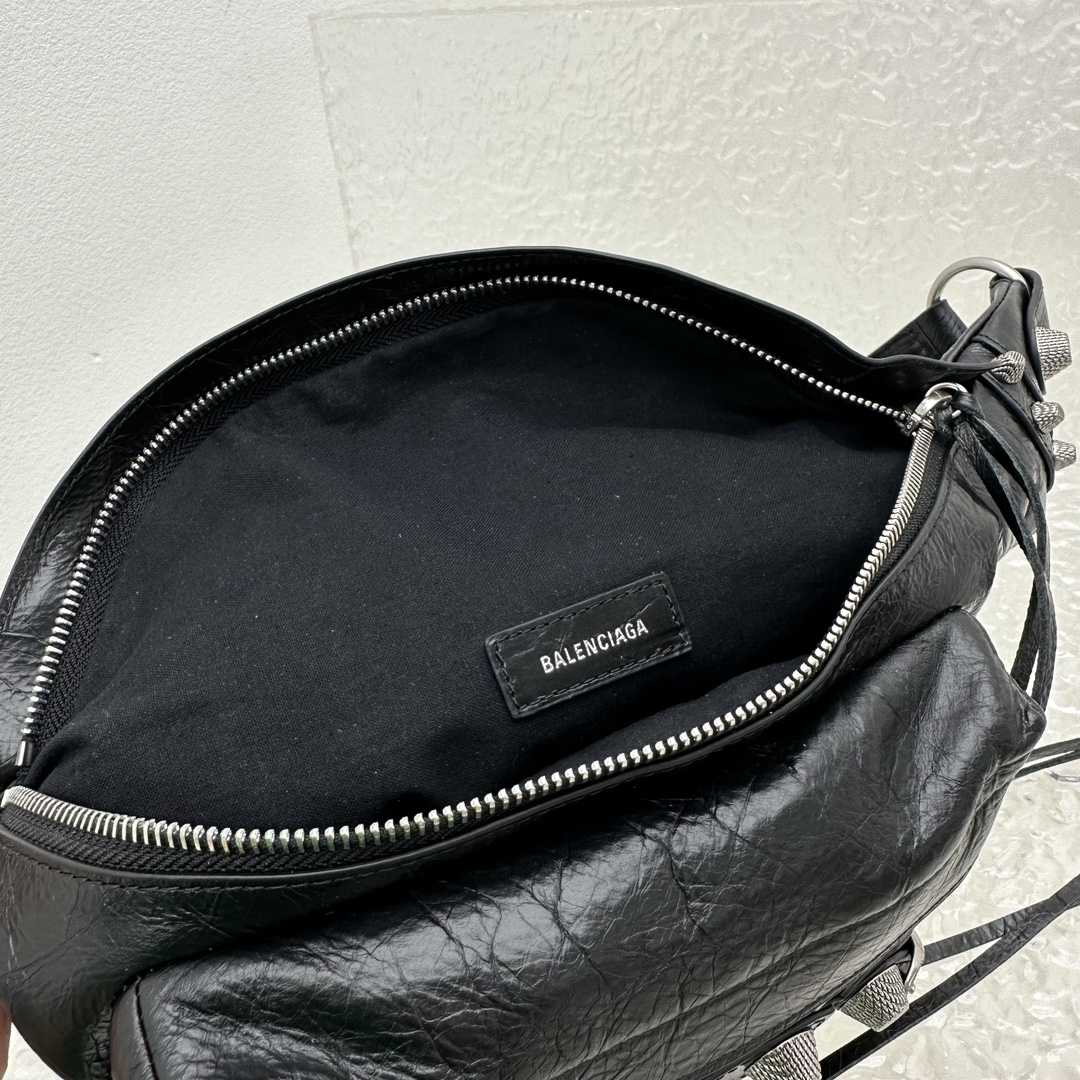 Balenciaga Men's Black Le Cagole Leather Belt Bag  ( 20cm*42cm*18cm) - DesignerGu