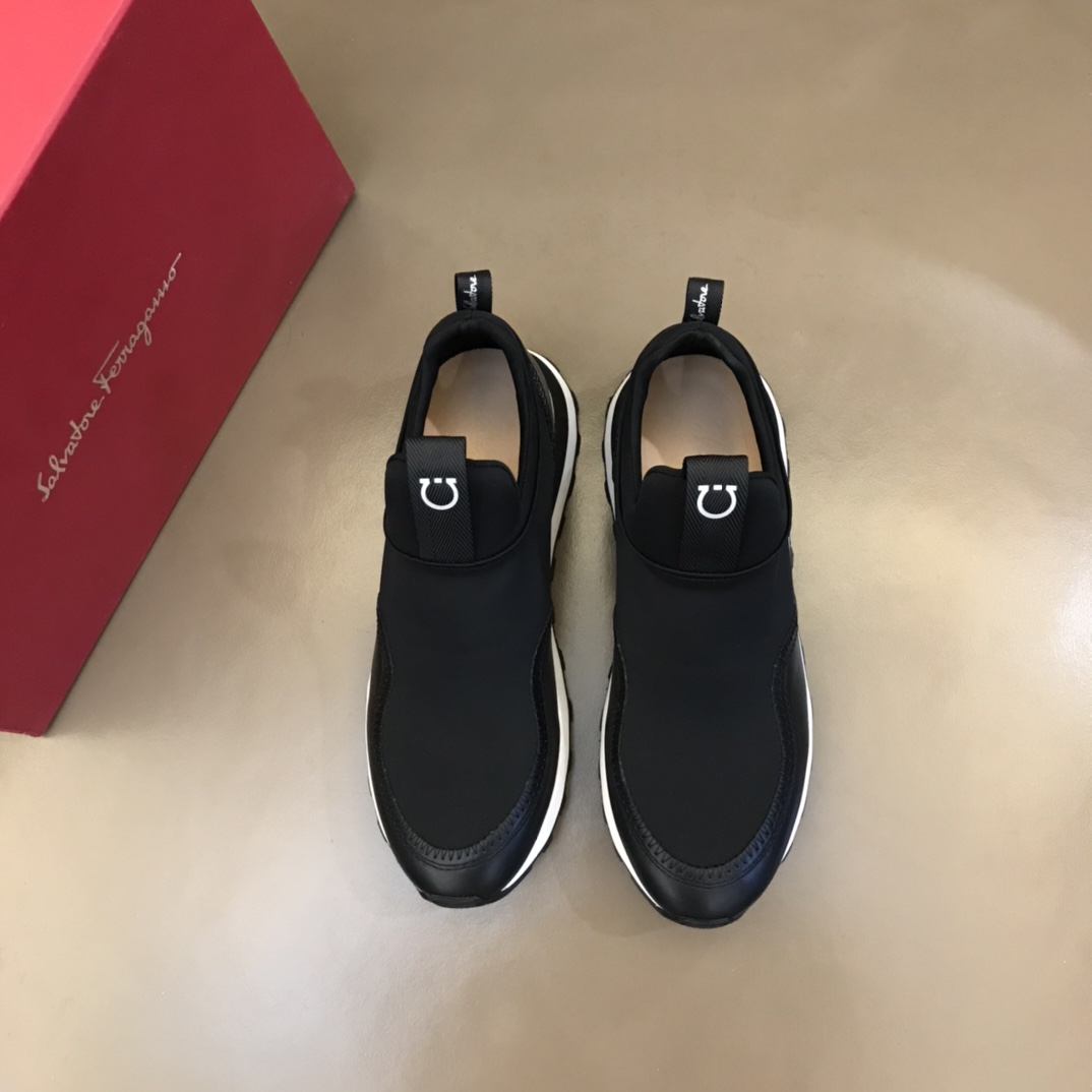 Ferragamo Men's Columbia Slip-on Sneakers - DesignerGu