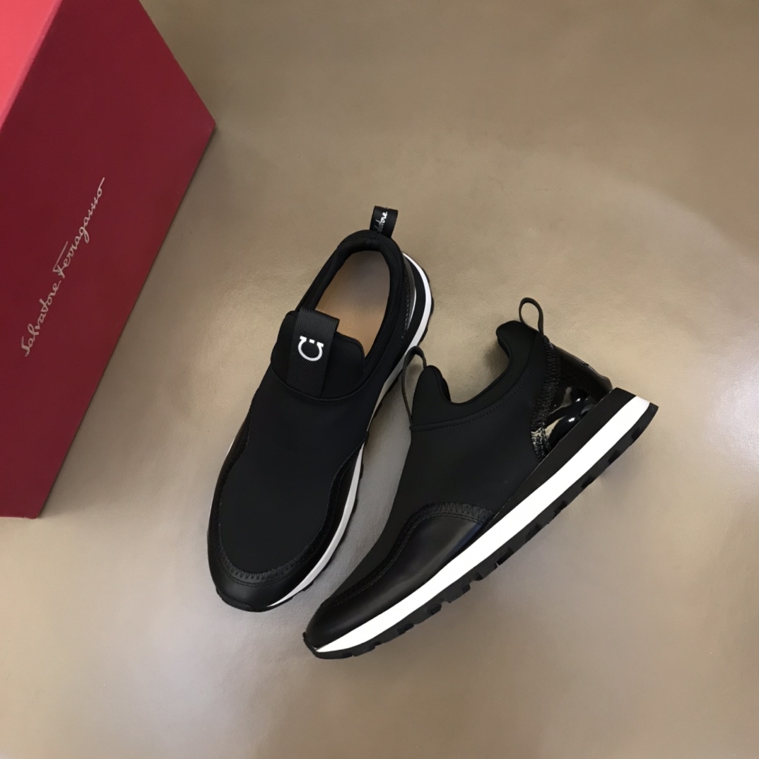 Ferragamo Men's Columbia Slip-on Sneakers - DesignerGu