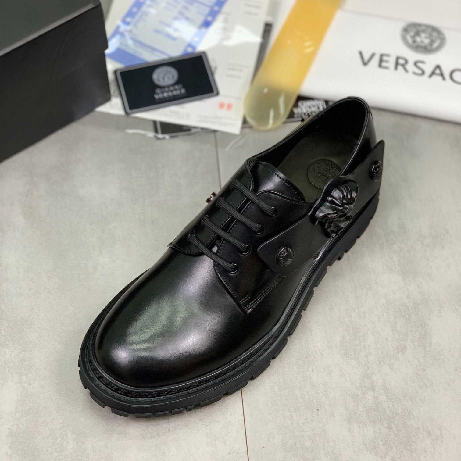 Versace Medusa Head-motif Derby Shoes - DesignerGu