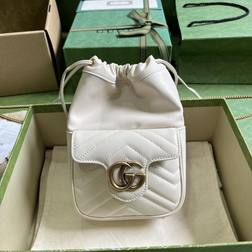 Gucci GG Marmont Mini Bucket Bag - DesignerGu