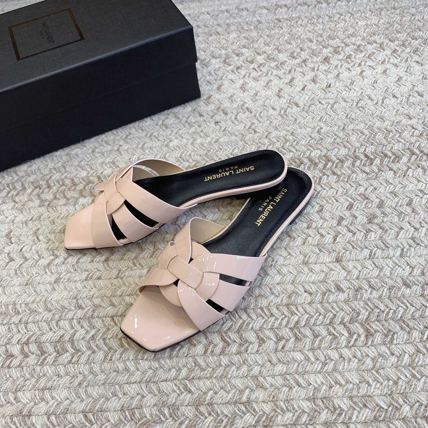 Saint Laurent Tribute Flat Sandals - DesignerGu